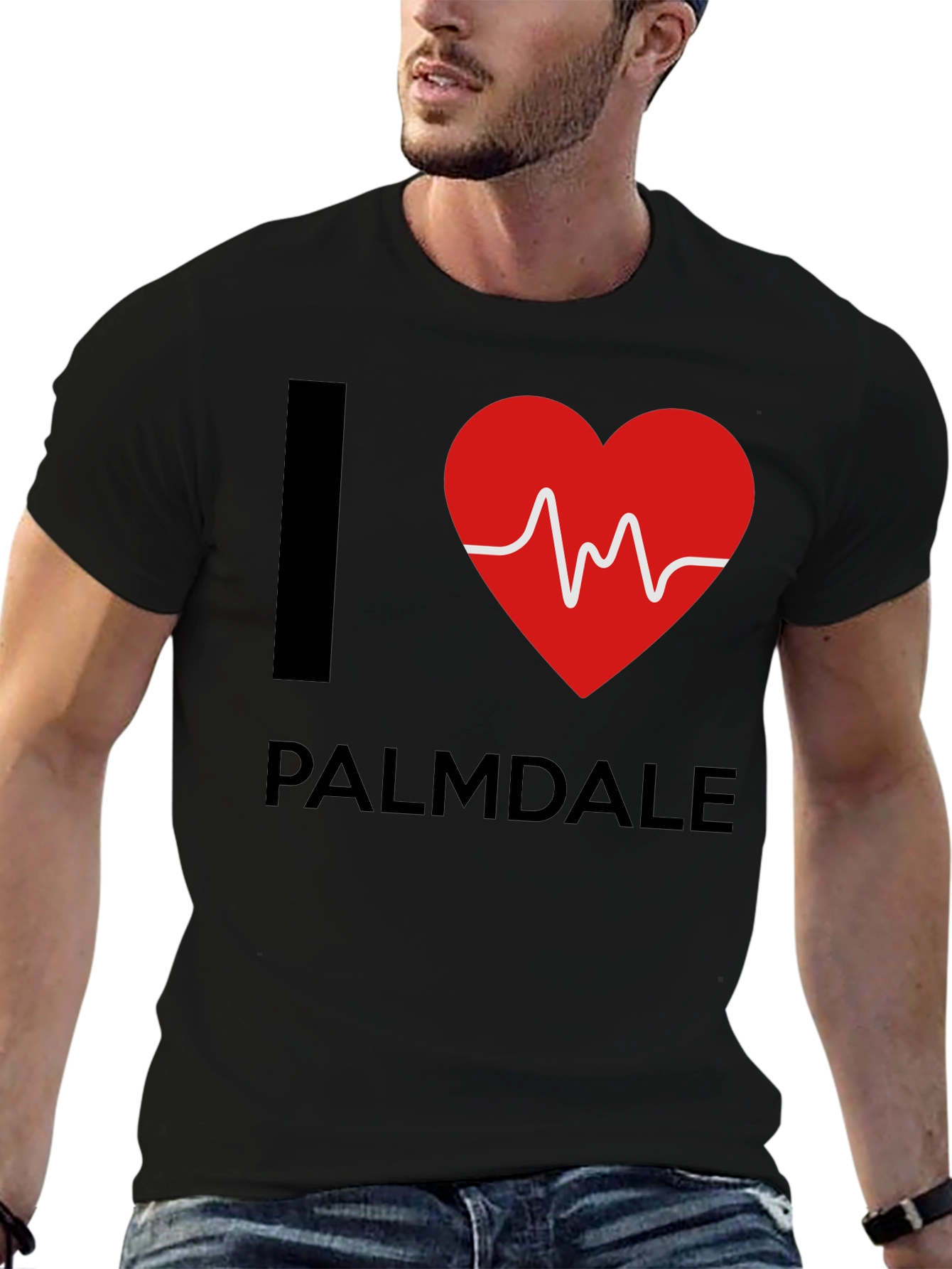 I Heart Palmdale Black T-Shirt