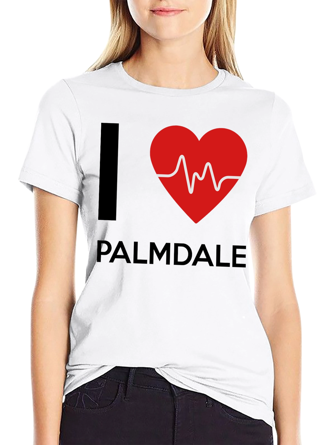 I Heart Palmdale Black T-Shirt