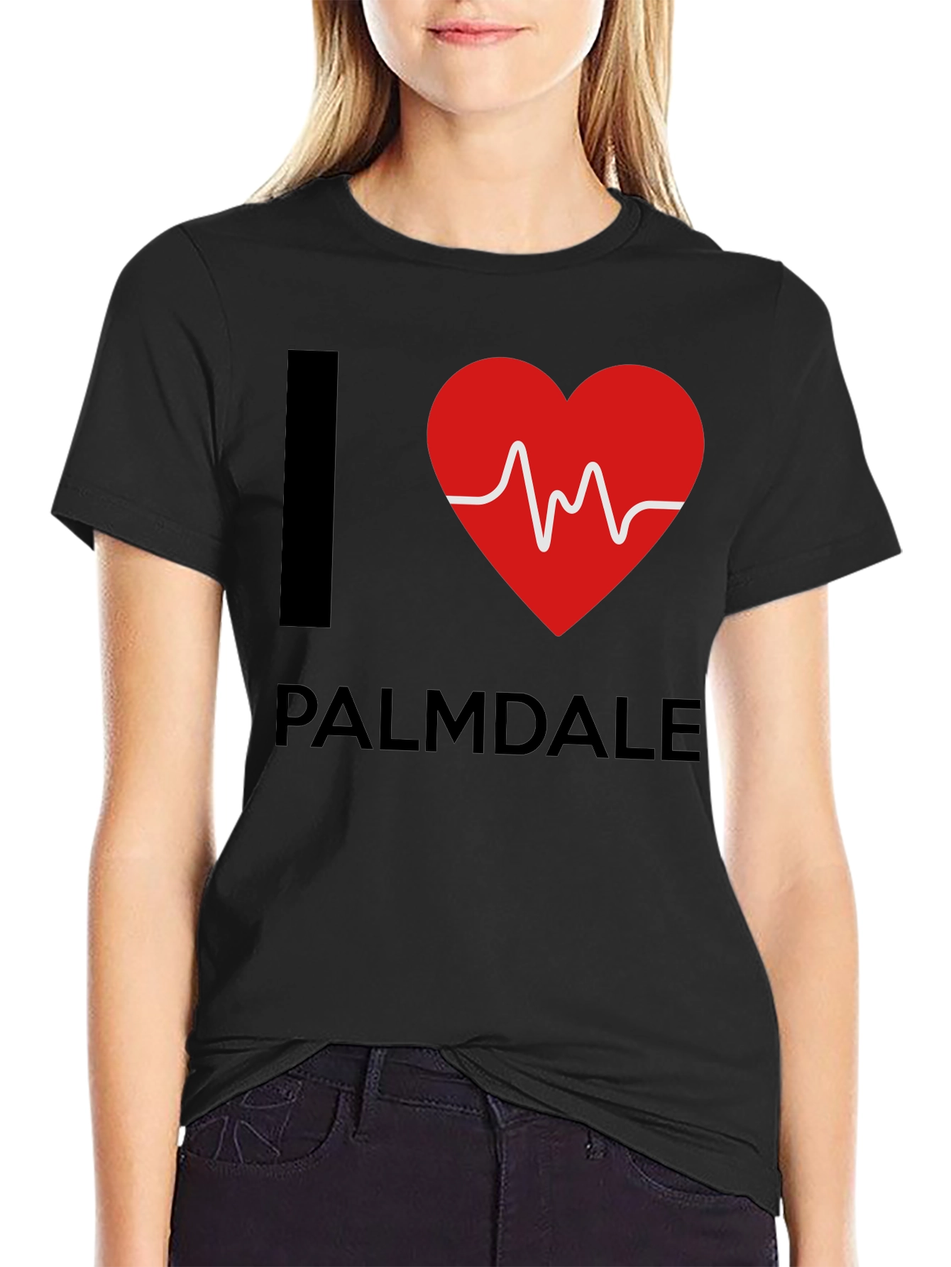 I Heart Palmdale Black T-Shirt