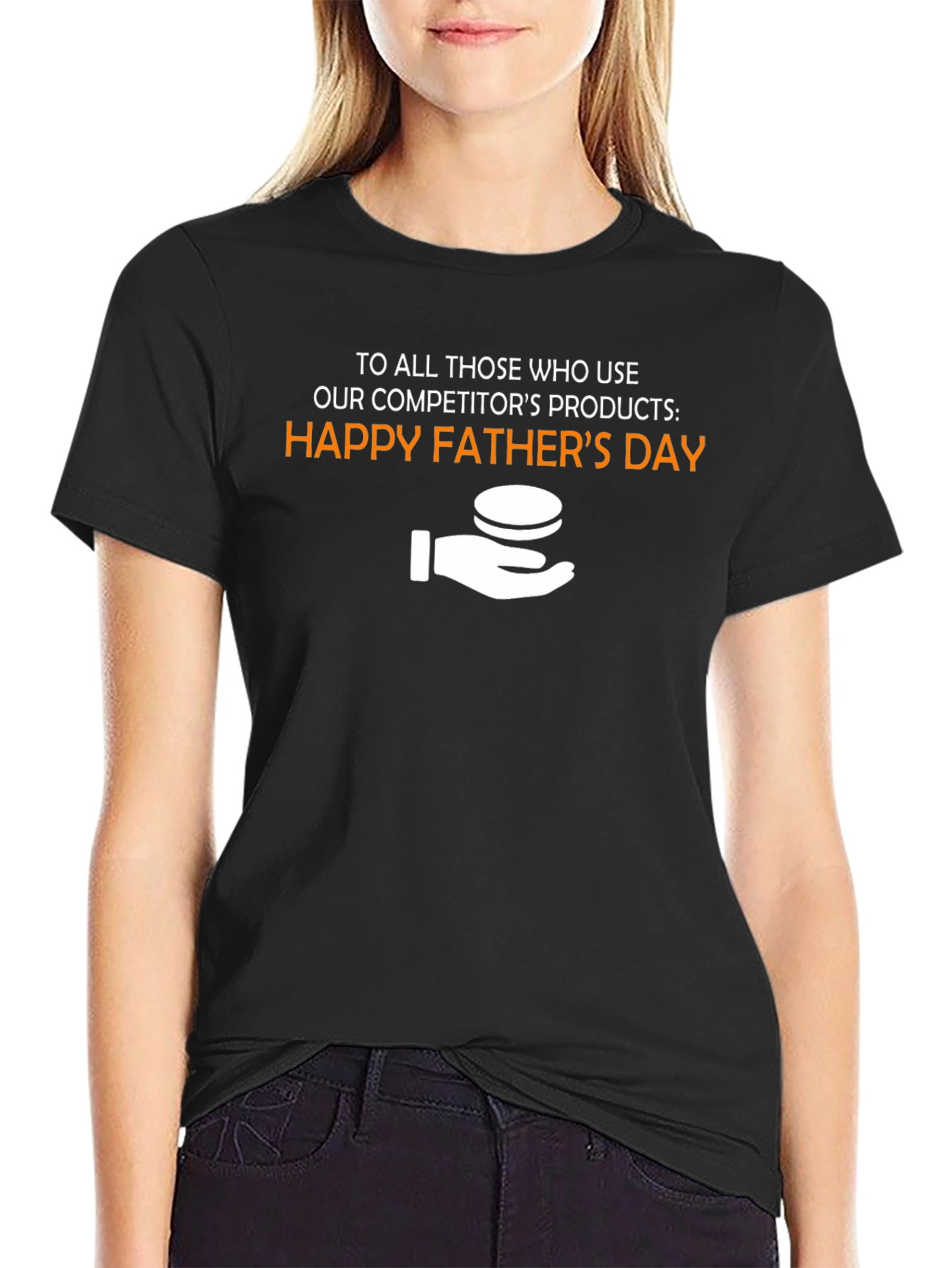 Happy Fathers Day T-Shirt - Black