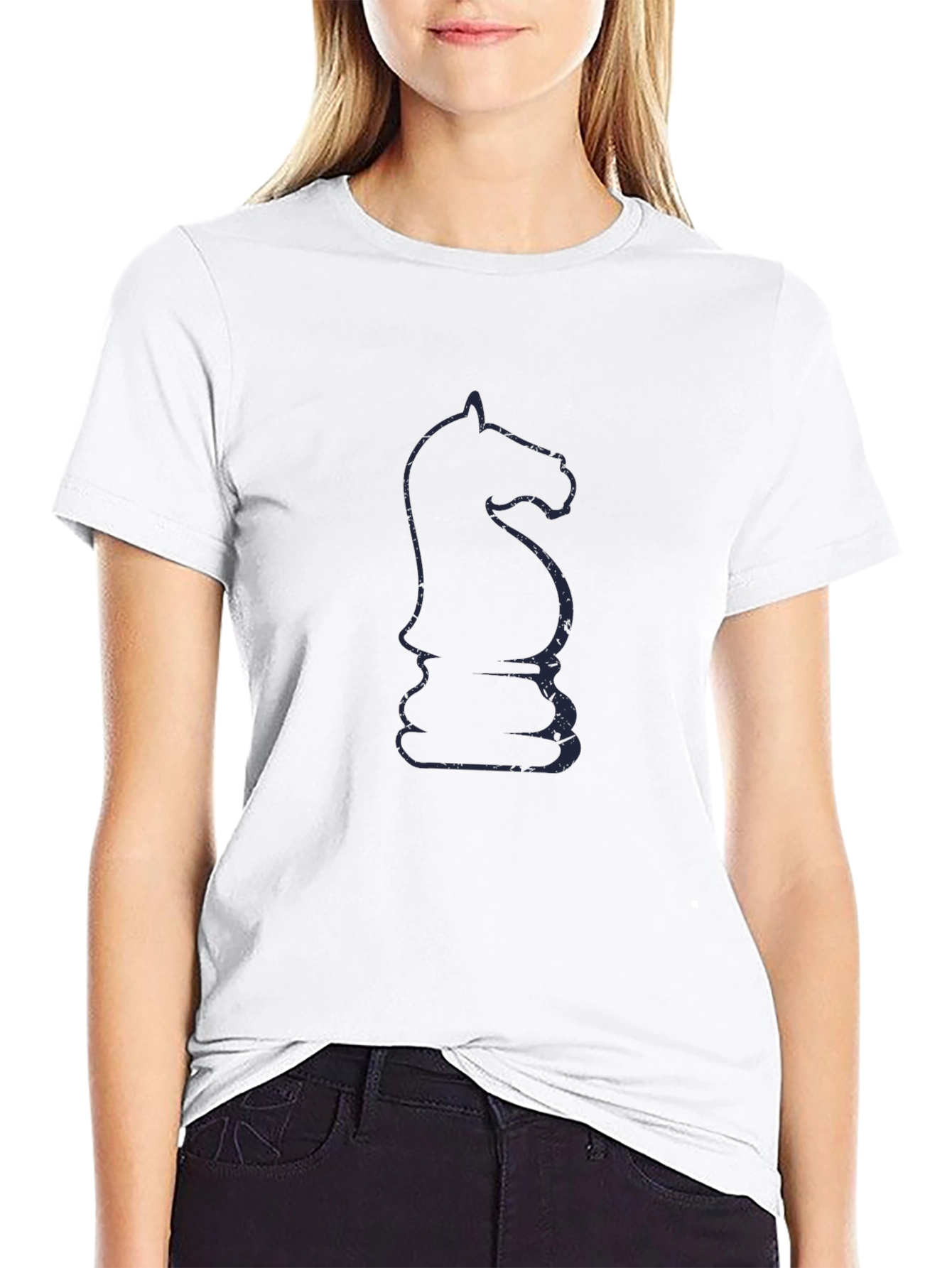 Chess Knight Graphic Tee - Stylish Casual Wear