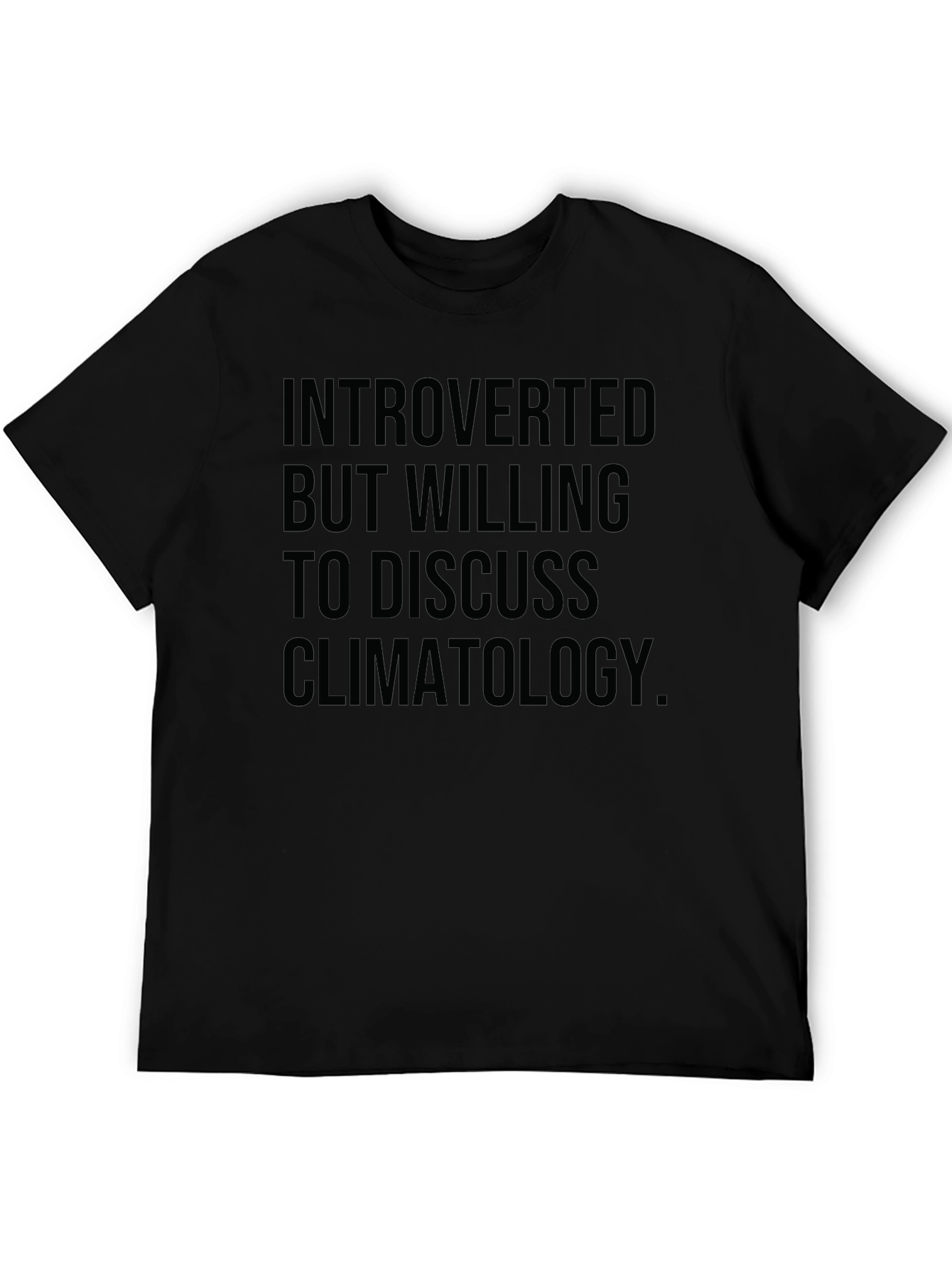Introverted Climatology Graphic Tee - Black