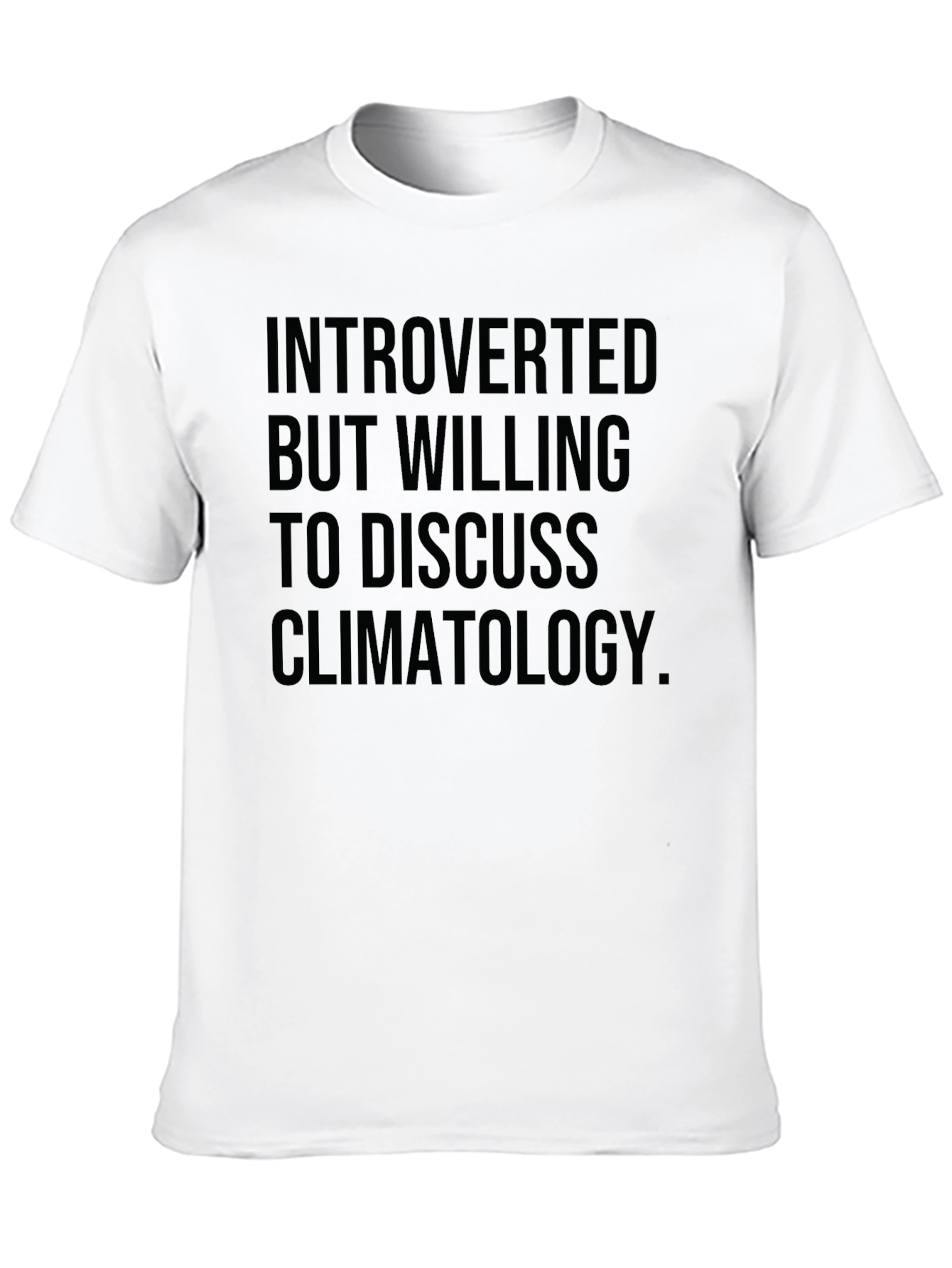 Introverted Climatology Graphic Tee - Black