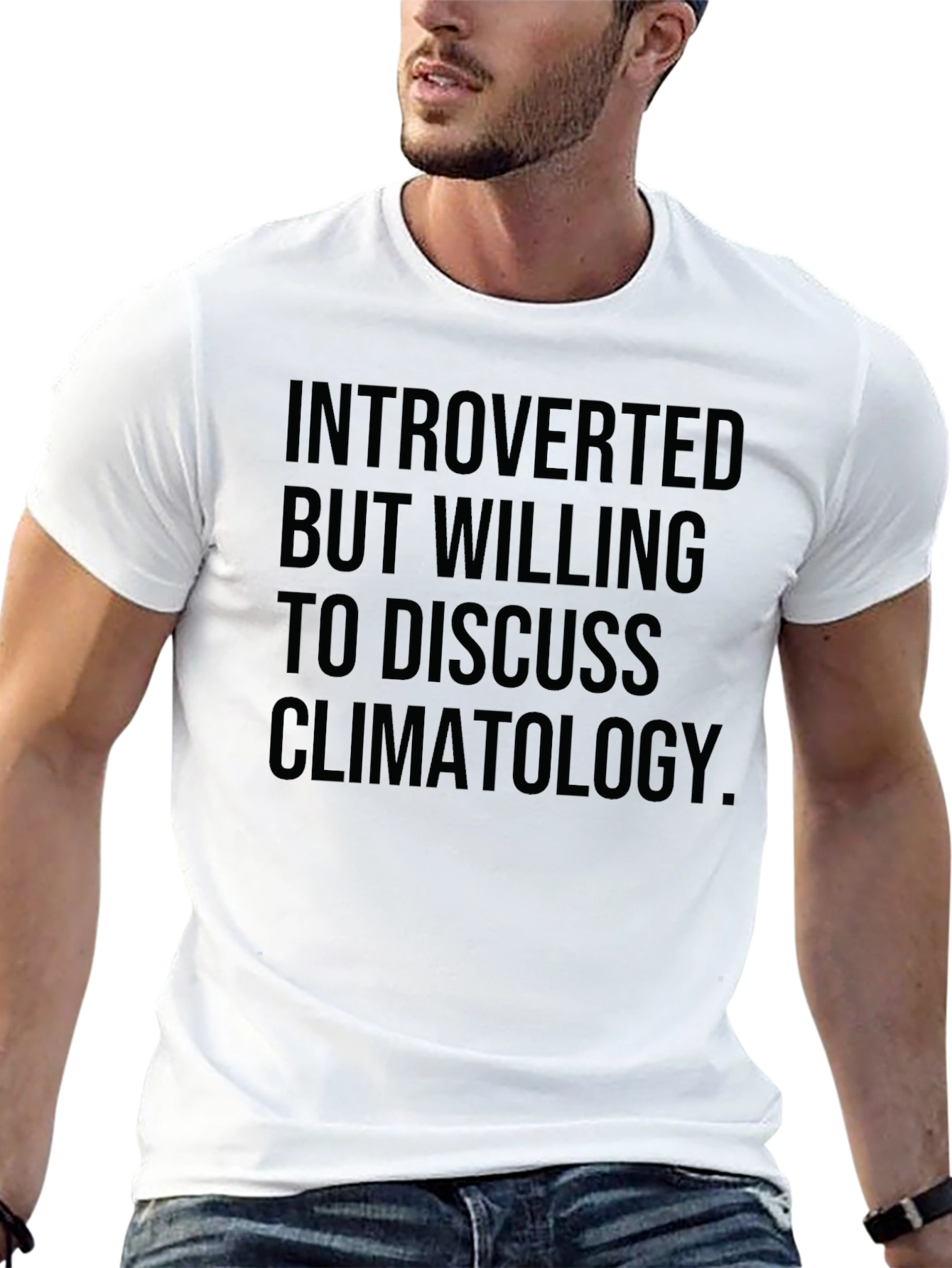 Introverted Climatology Graphic Tee - Black