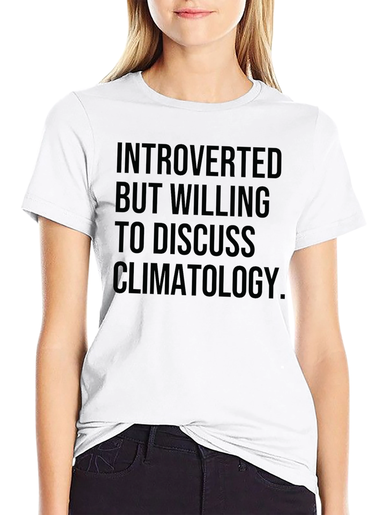 Introverted Climatology Graphic Tee - Black