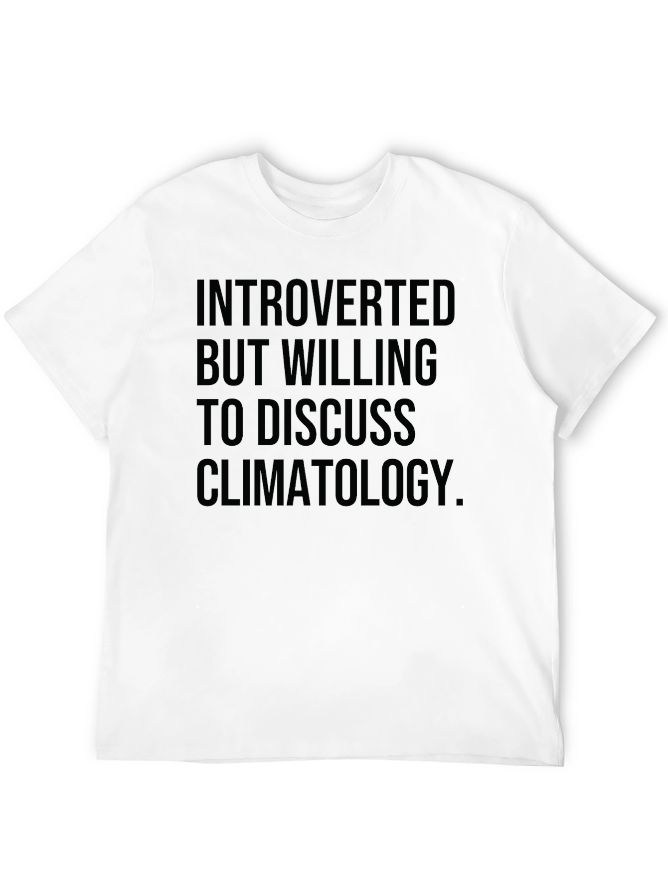 Introverted Climatology Graphic Tee - Black