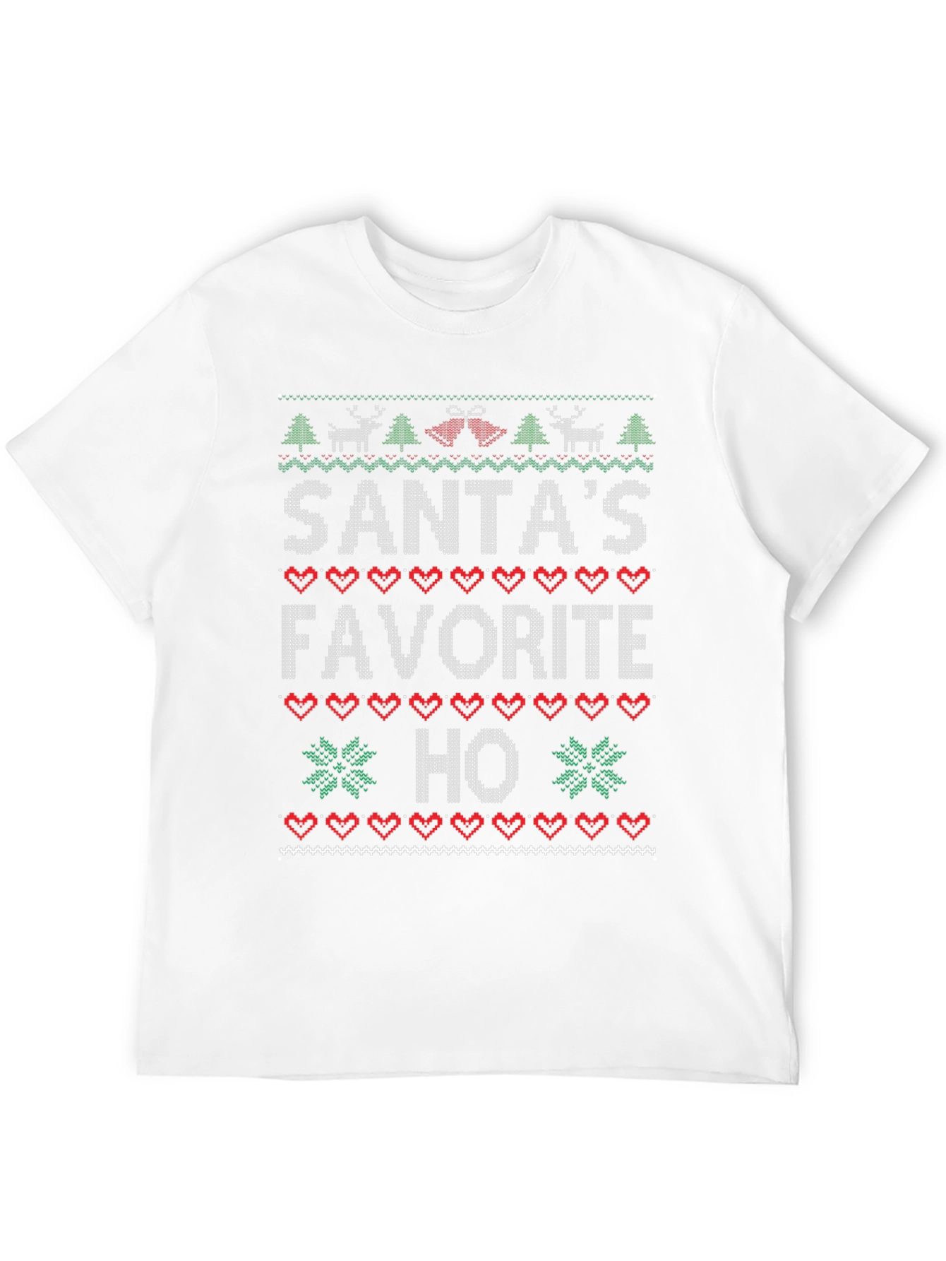 Santas Favorite Ho Christmas Sweater Ugly T-Shirt