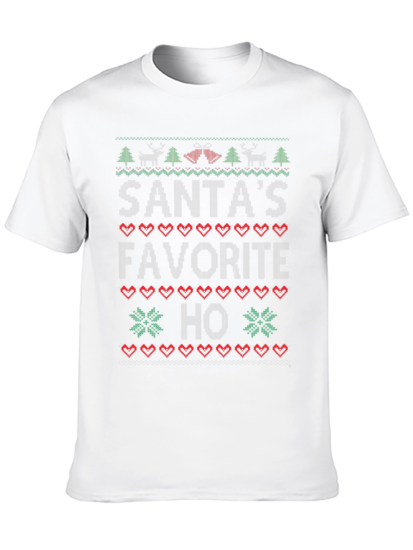Santas Favorite Ho Christmas Sweater Ugly T-Shirt