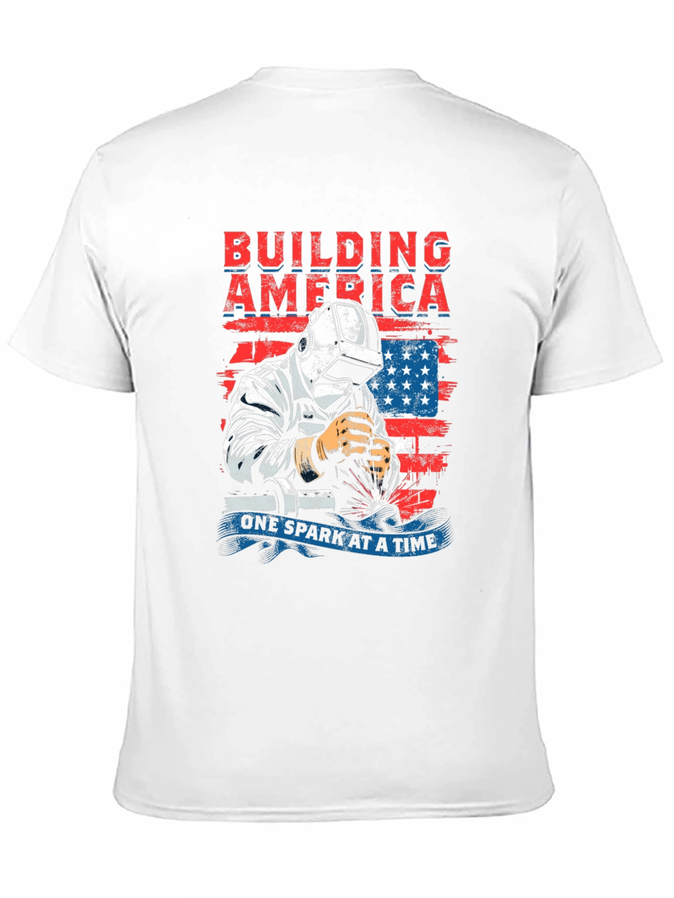 Building America Welder Patriotic T-Shirt