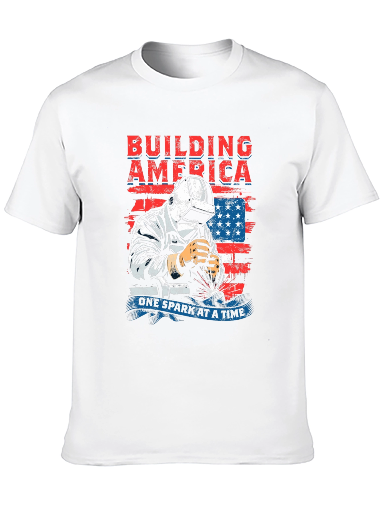 Building America Welder Patriotic T-Shirt