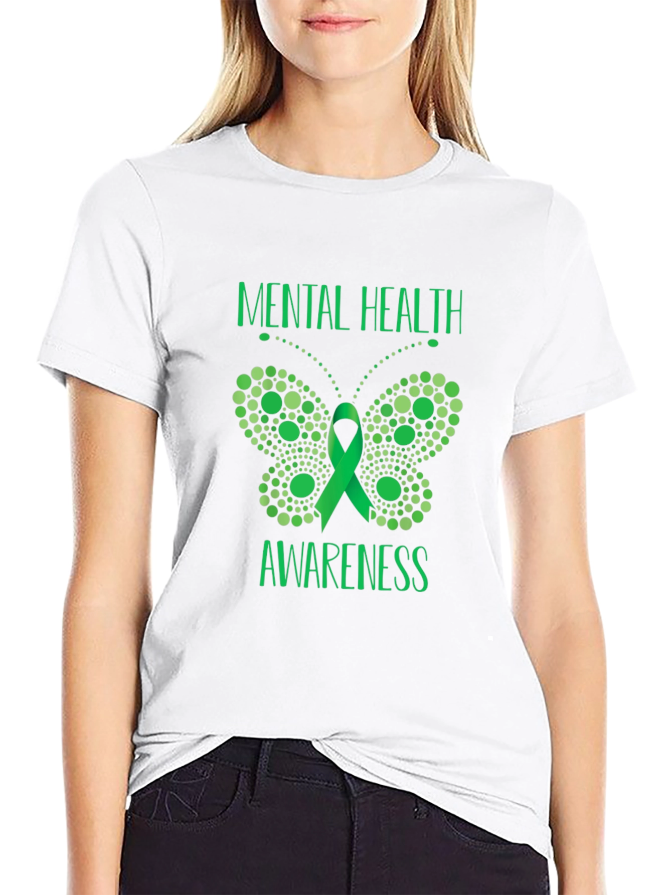 Mental Health Awareness Butterfly T-Shirt