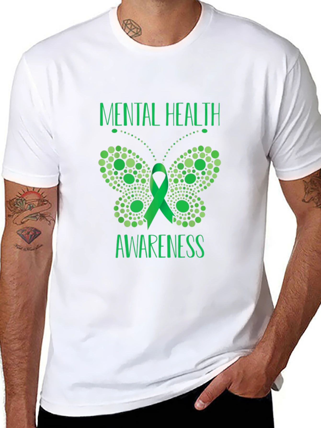 Mental Health Awareness Butterfly T-Shirt