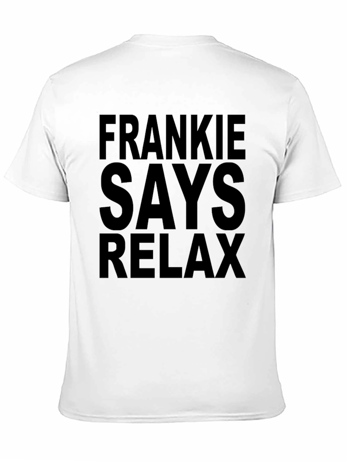 Frankie Says Relax Graphic Tee - Black Cotton T-Shirt
