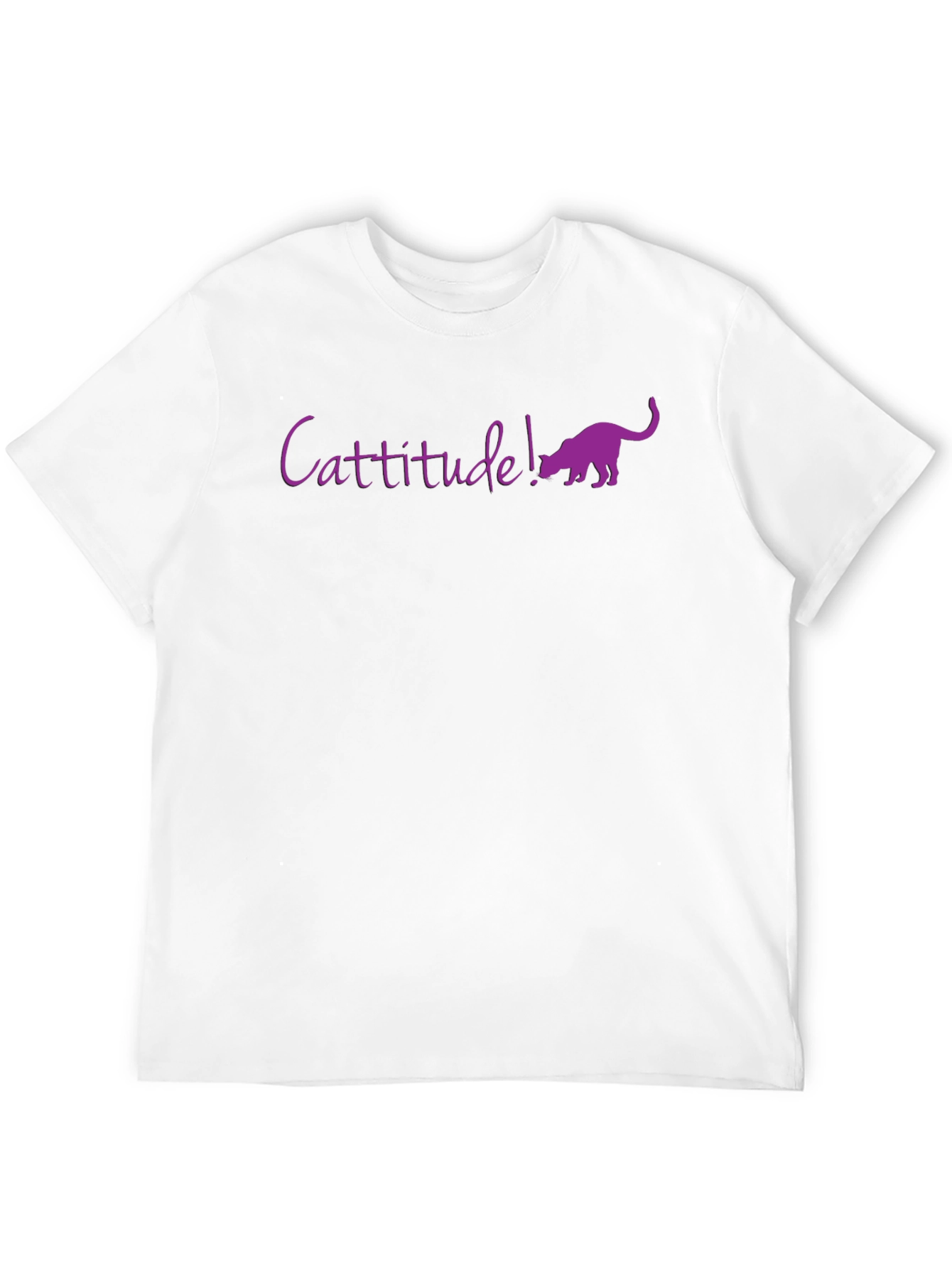 Cattitude! Funny Cat Lover Graphic T-Shirt