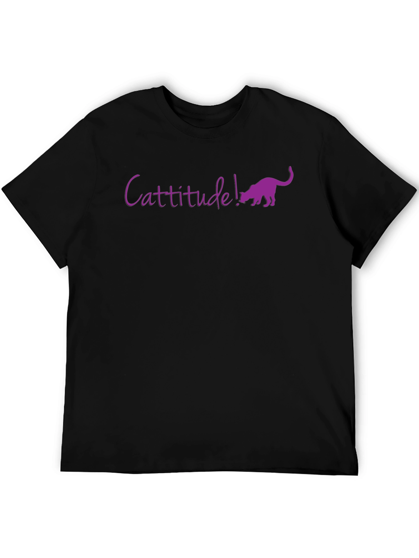Cattitude! Funny Cat Lover Graphic T-Shirt