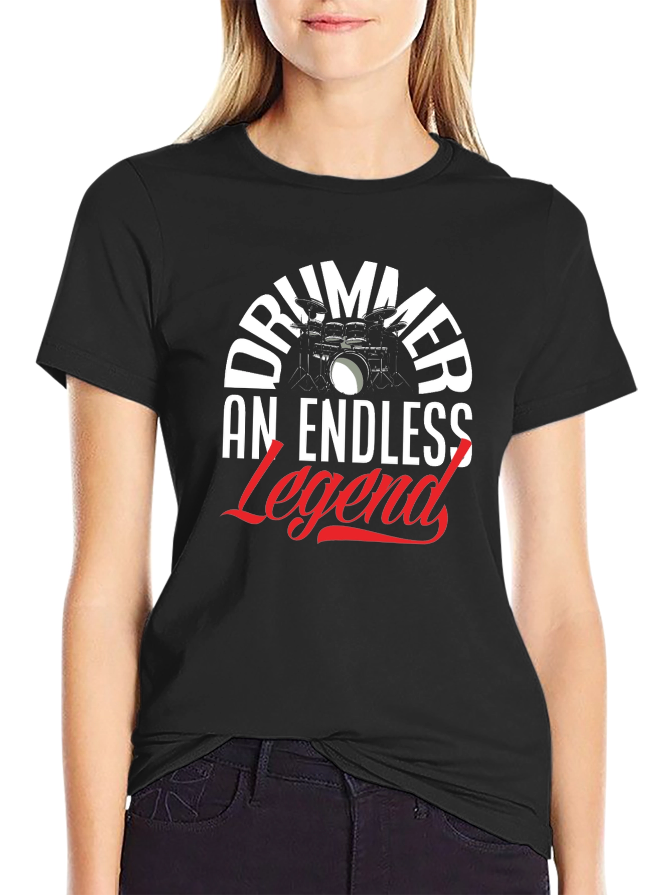 Drummer Legend Black T-Shirt