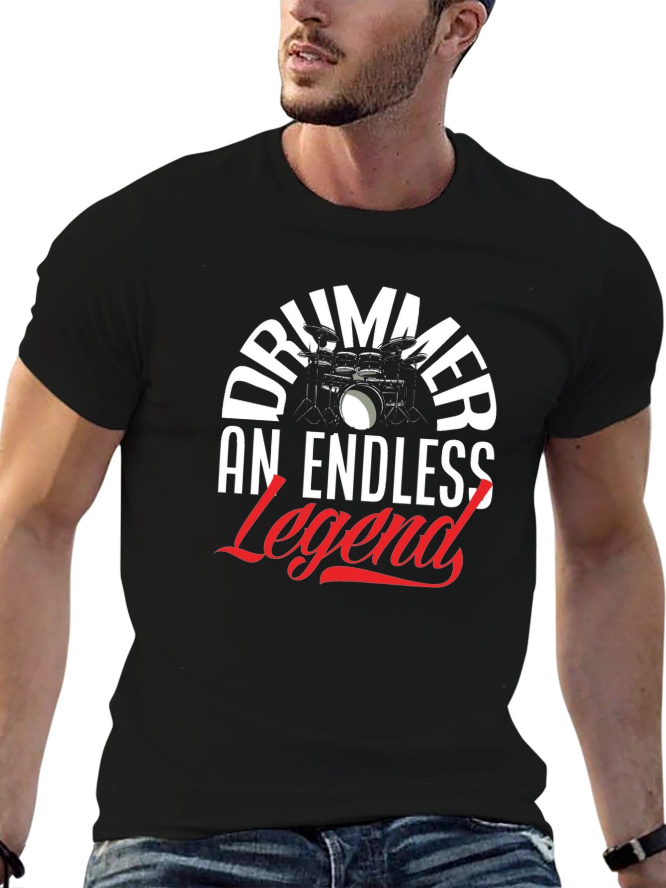 Drummer Legend Black T-Shirt