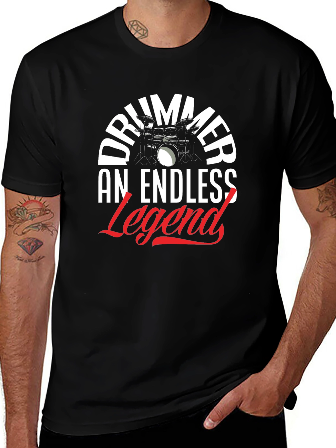 Drummer Legend Black T-Shirt