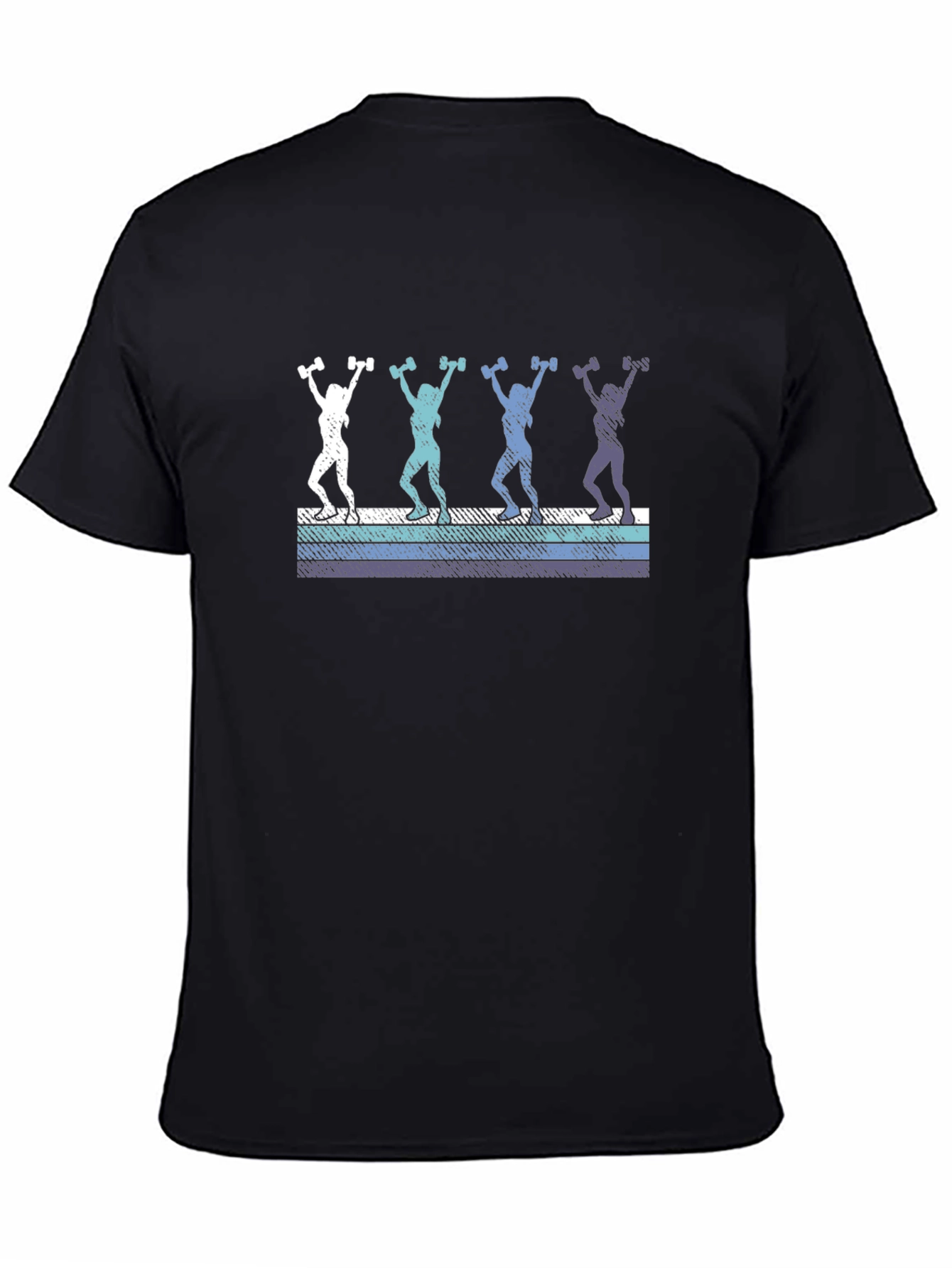 Retro Workout Tee - Dumbbell Design