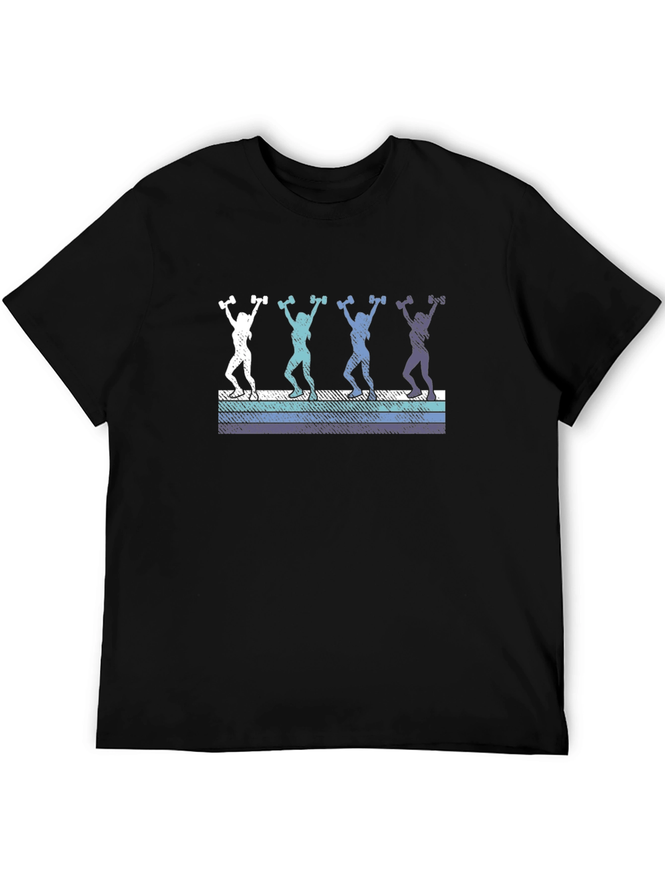 Retro Workout Tee - Dumbbell Design