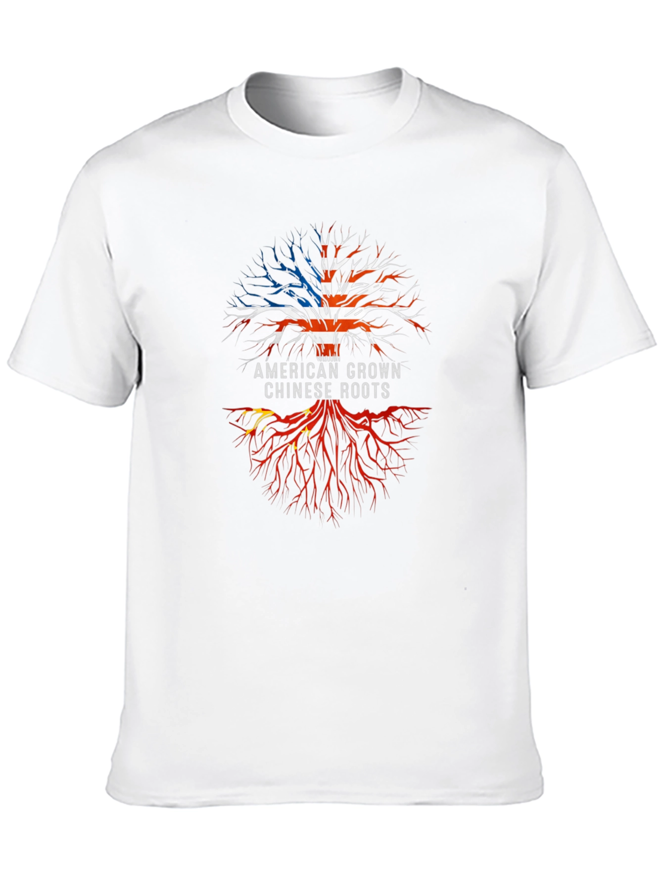 American Grown Chinese Roots Graphic Tee