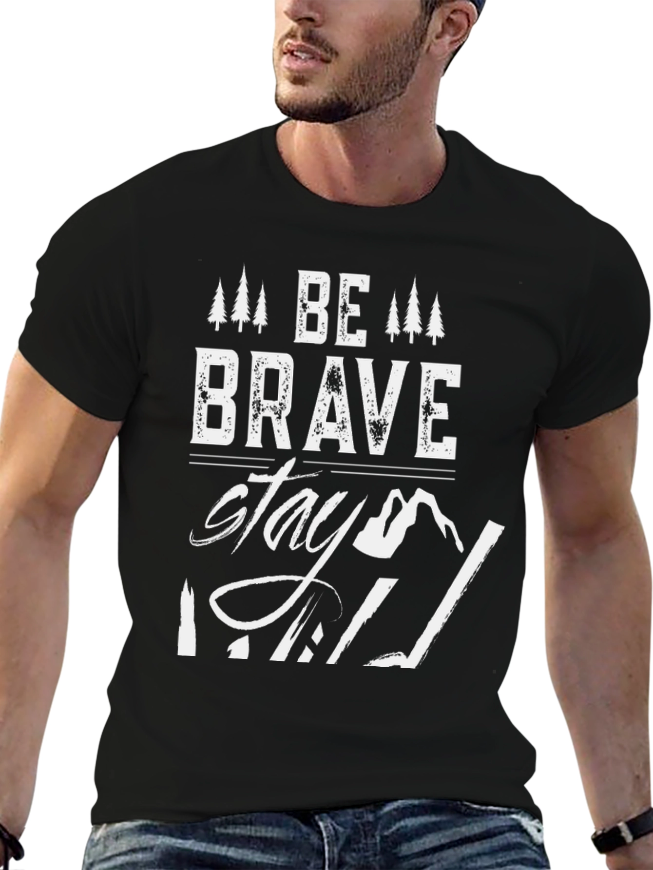 Be Brave Stay Wild Graphic T-Shirt