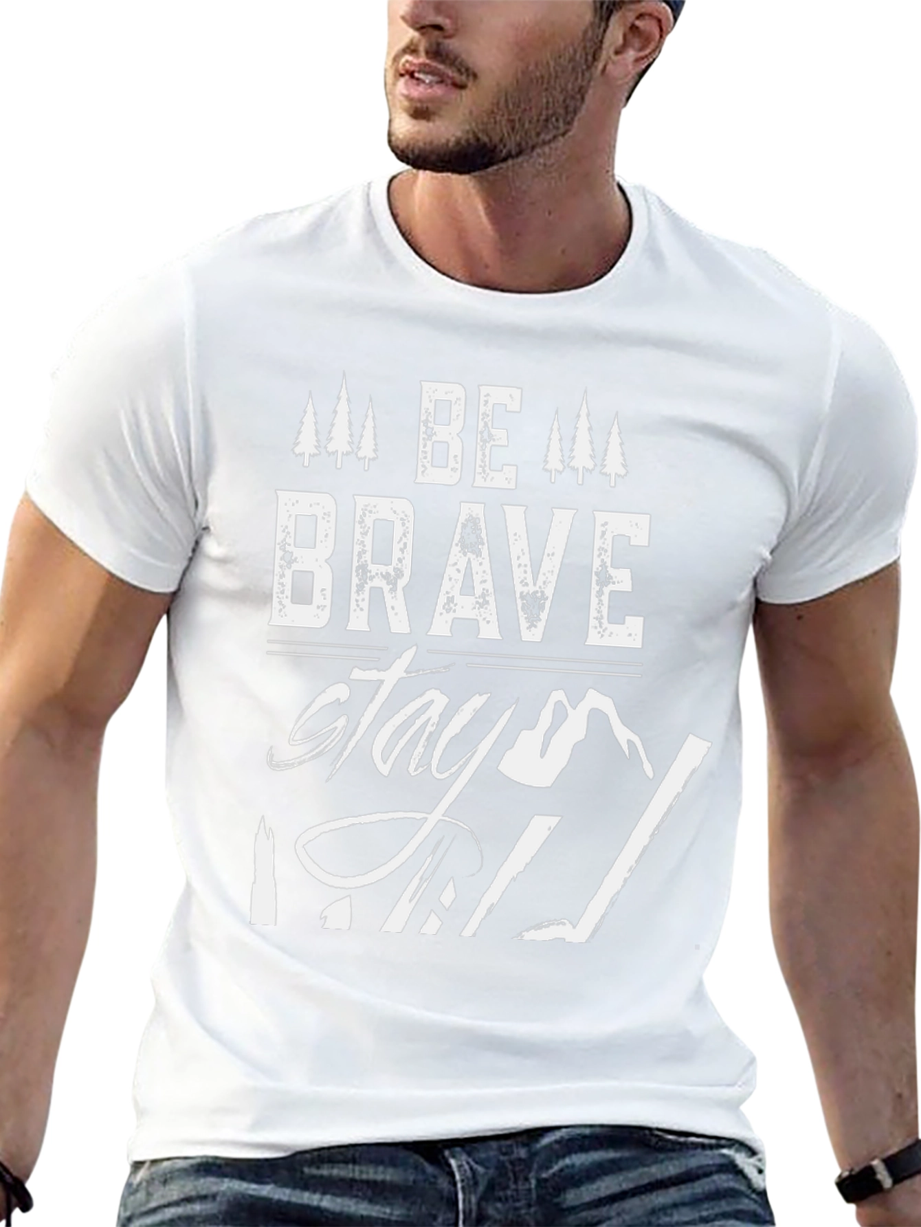 Be Brave Stay Wild Graphic T-Shirt