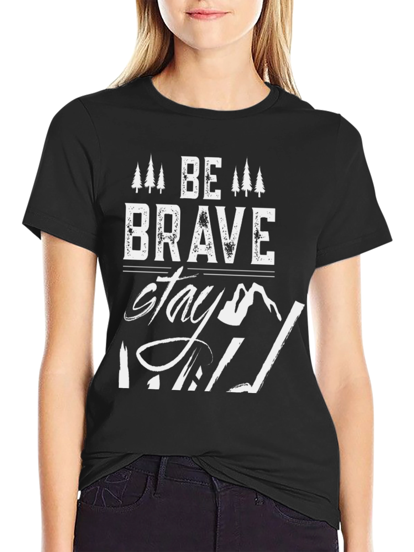 Be Brave Stay Wild Graphic T-Shirt