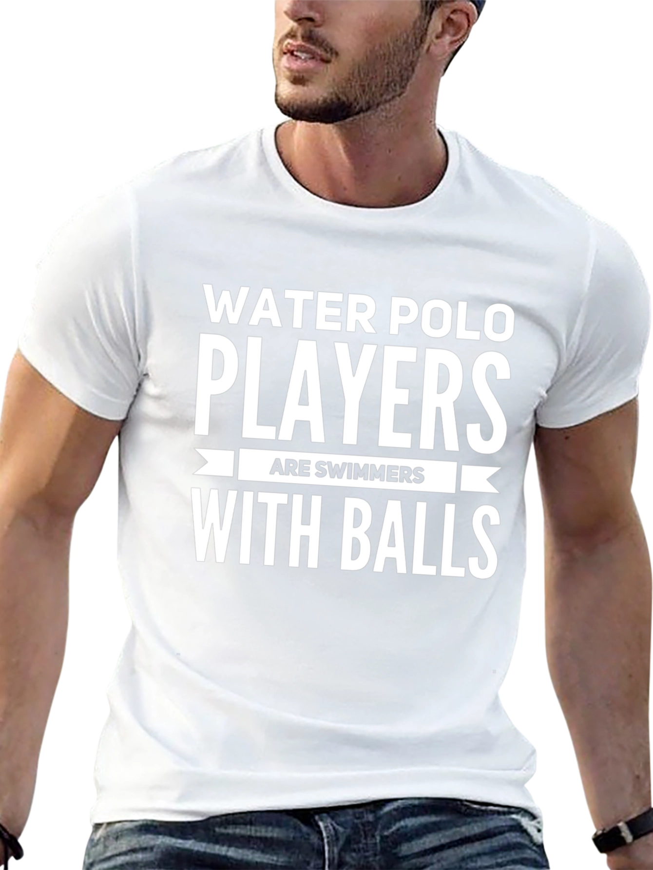 Water Polo Players T-Shirt Funny Balls Swimmer Tee