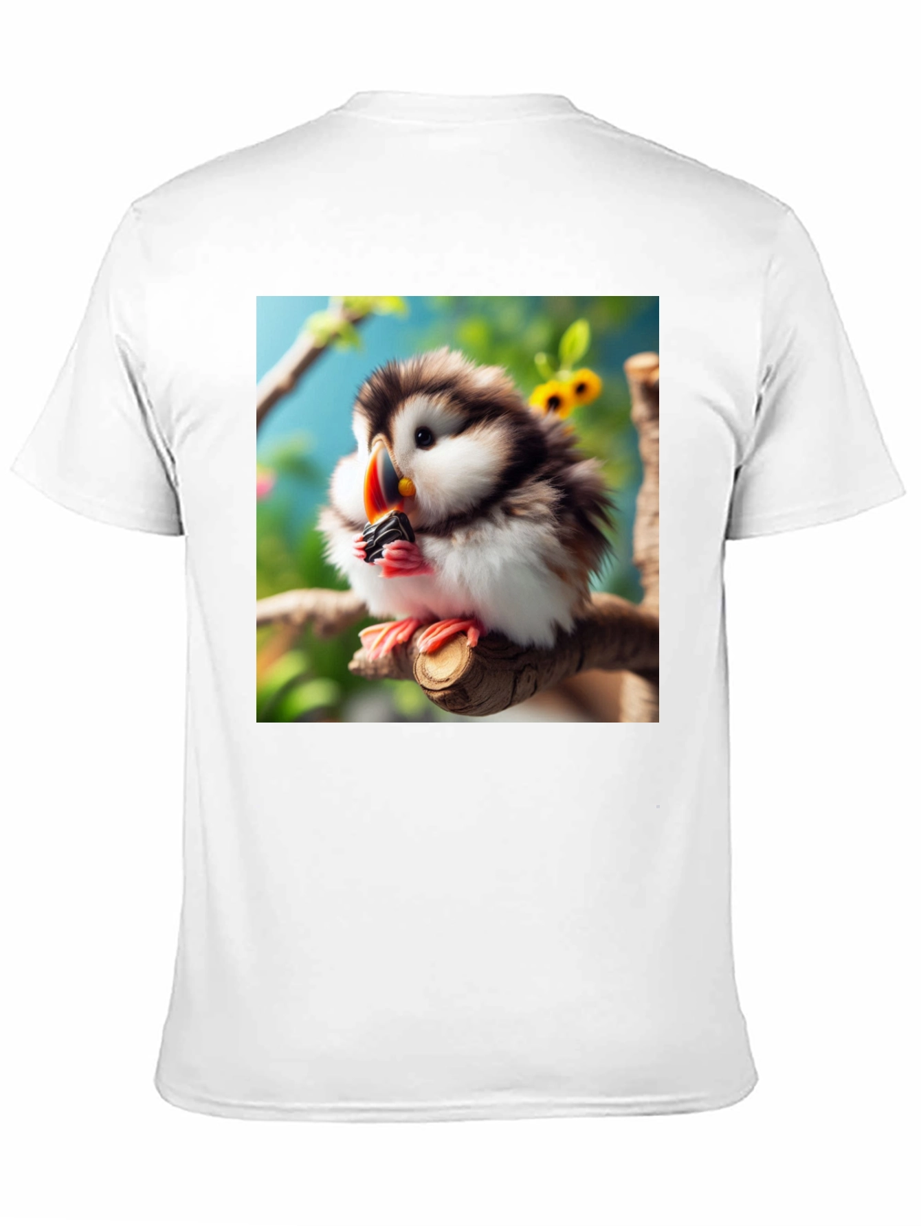 Cute Puffin Bird Graphic T-Shirt