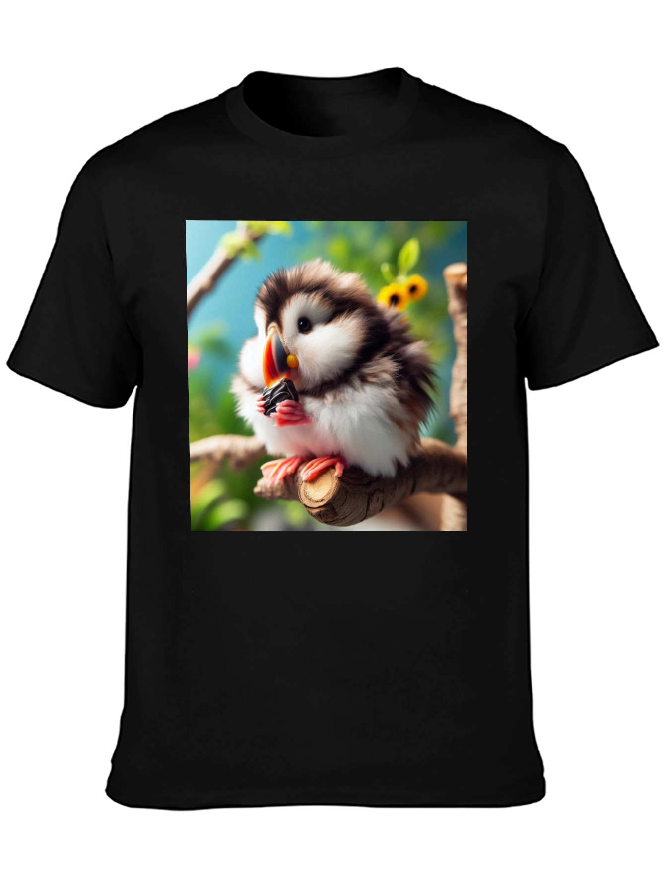Cute Puffin Bird Graphic T-Shirt