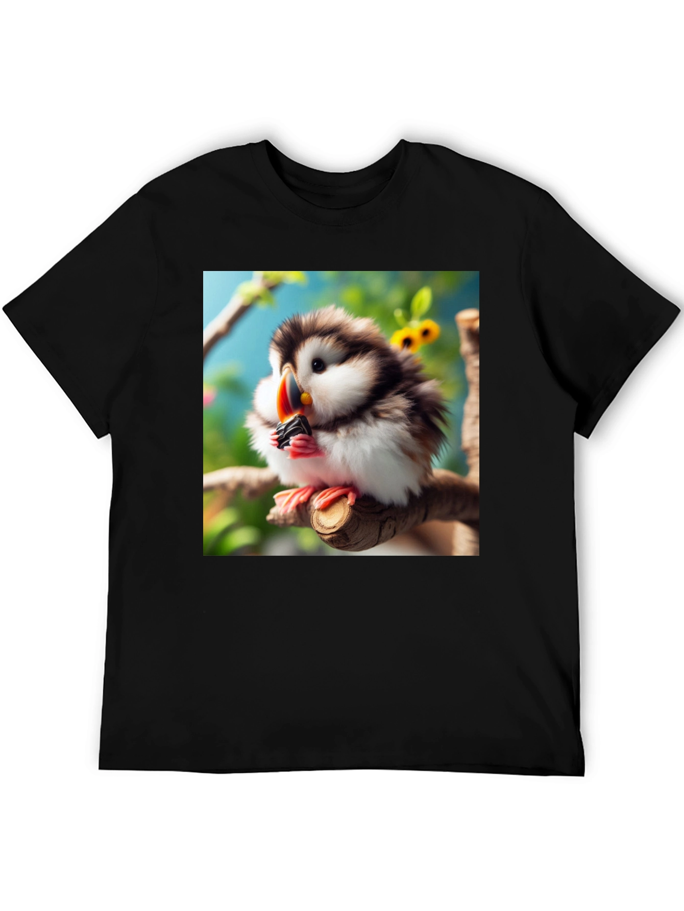 Cute Puffin Bird Graphic T-Shirt