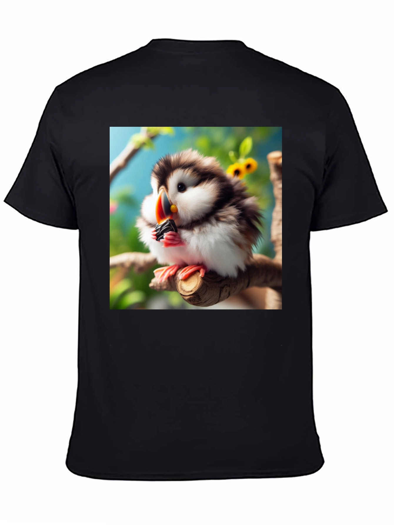 Cute Puffin Bird Graphic T-Shirt