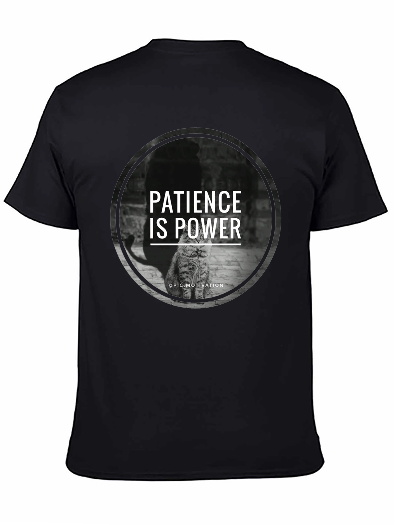 Patience is Power Cat Graphic T-Shirt