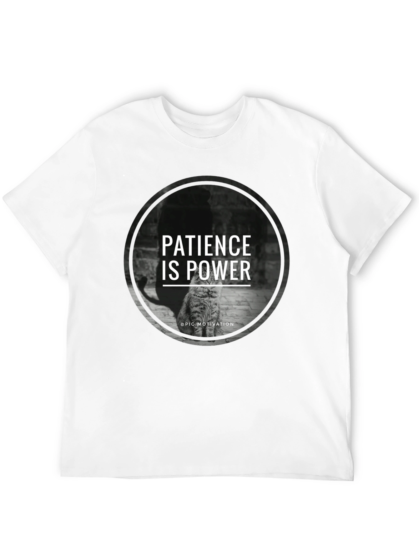 Patience is Power Cat Graphic T-Shirt