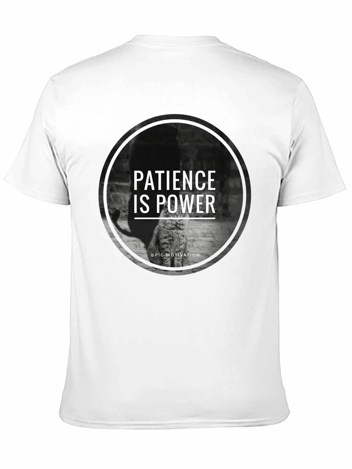 Patience is Power Cat Graphic T-Shirt