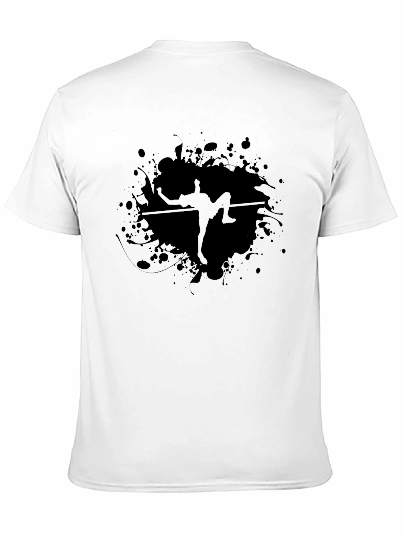 Black Graphic Tee - Climber Silhouette T-Shirt