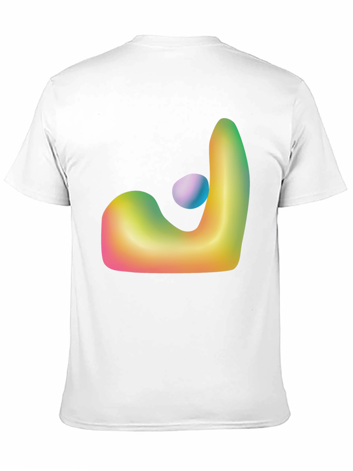 Abstract Gradient Graphic T-Shirt - Black