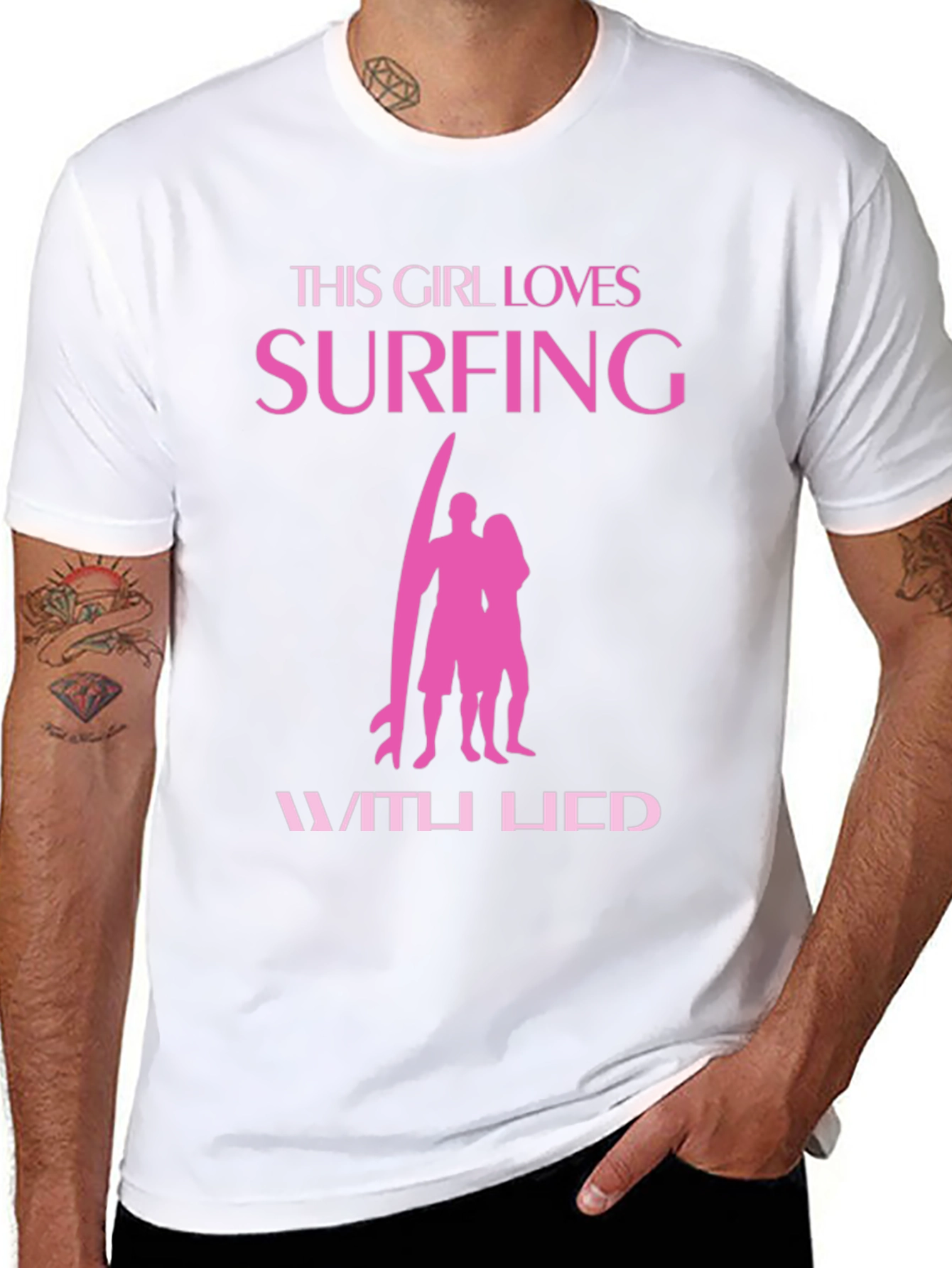 This Girl Loves Surfing Graphic Tee