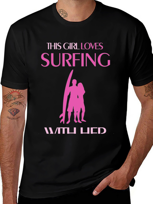 This Girl Loves Surfing Graphic Tee