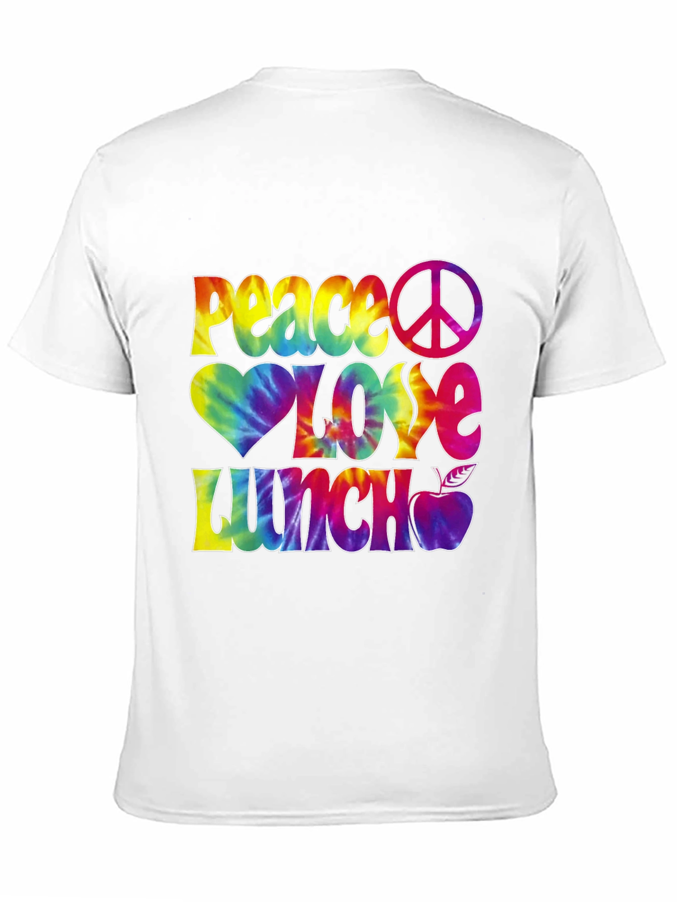 Peace Love Lunch Tie-Dye Graphic Tee
