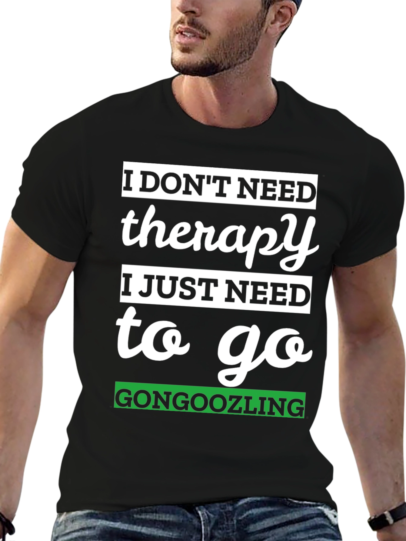 Gongoozling Therapy T-Shirt - Humorous Novelty Tee