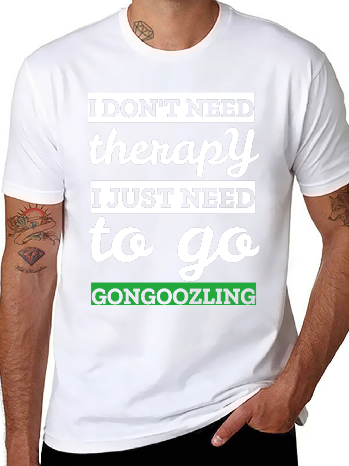 Gongoozling Therapy T-Shirt - Humorous Novelty Tee