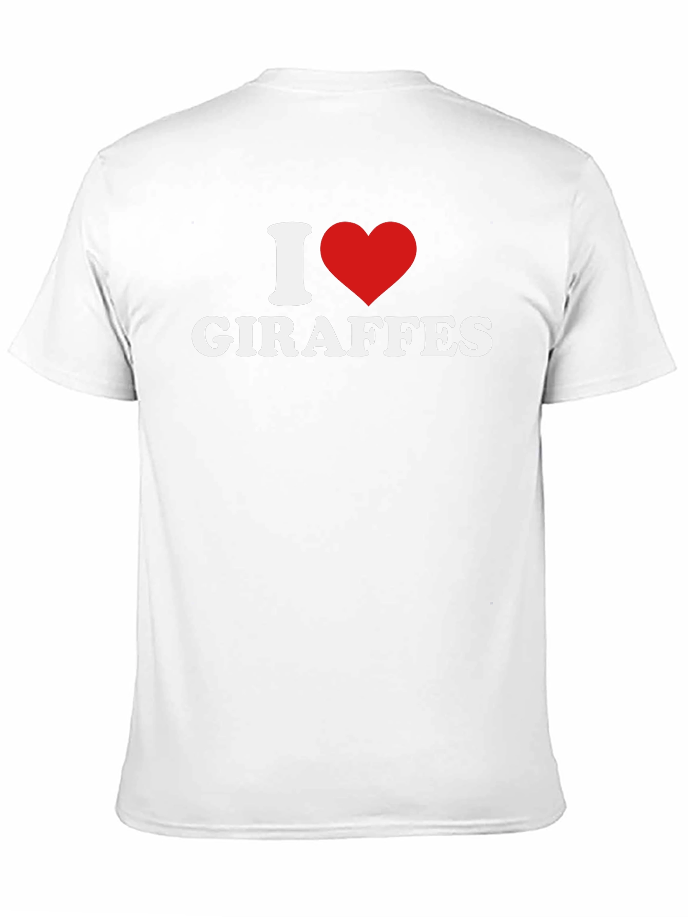 I Heart Giraffes Graphic Tee - Black T-Shirt