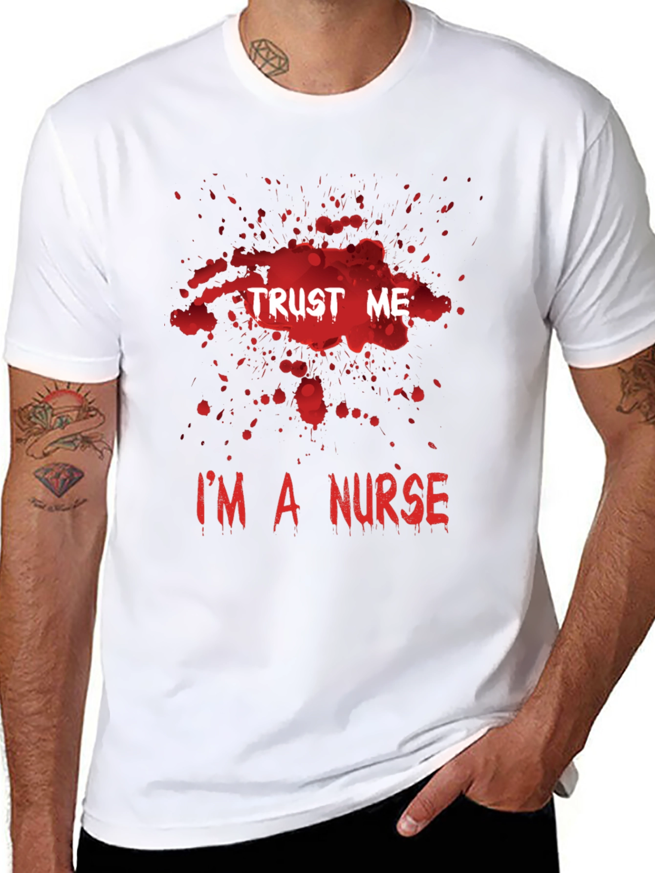 Trust Me Im a Nurse T-Shirt Halloween Medical