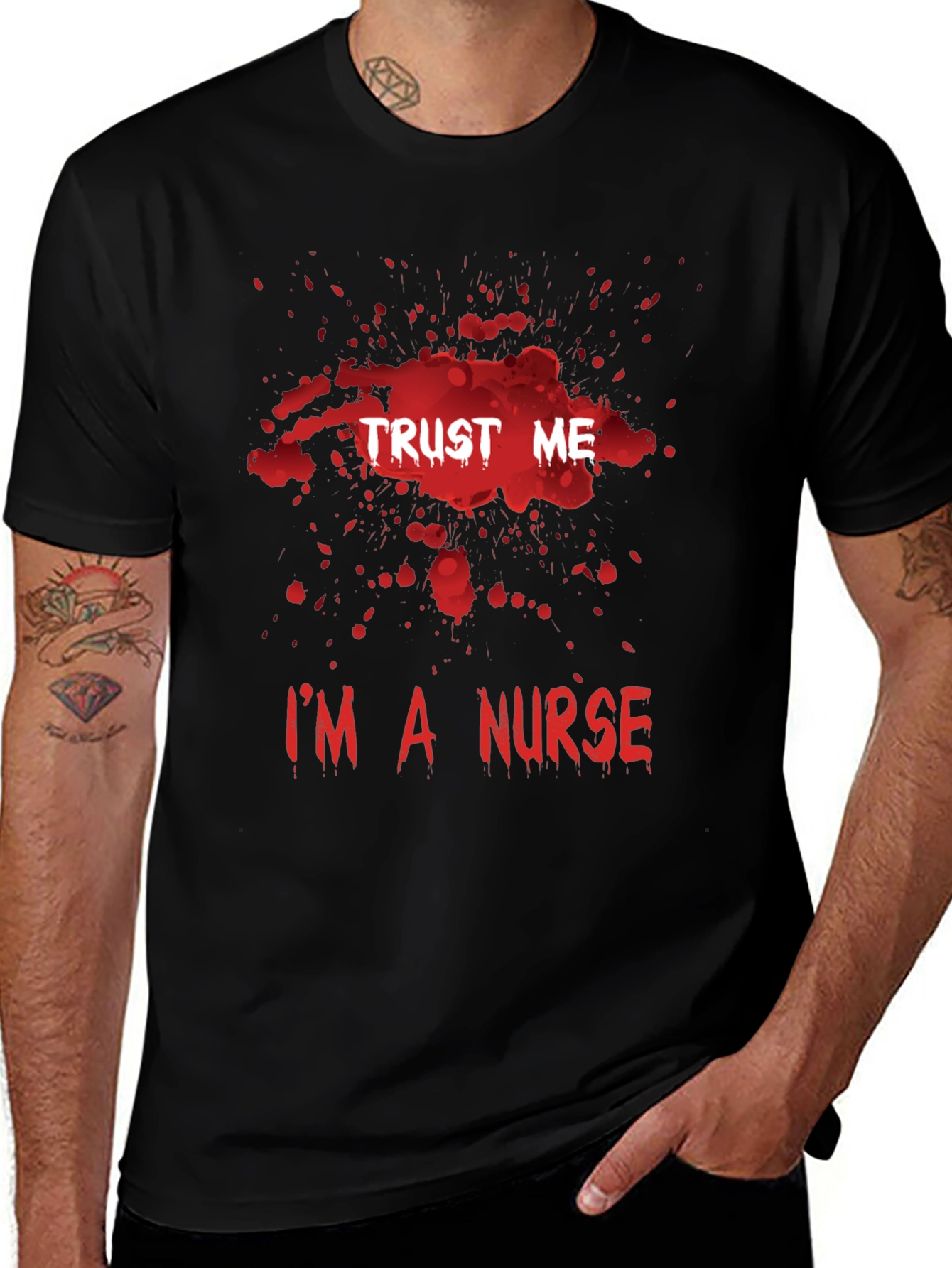 Trust Me Im a Nurse T-Shirt Halloween Medical