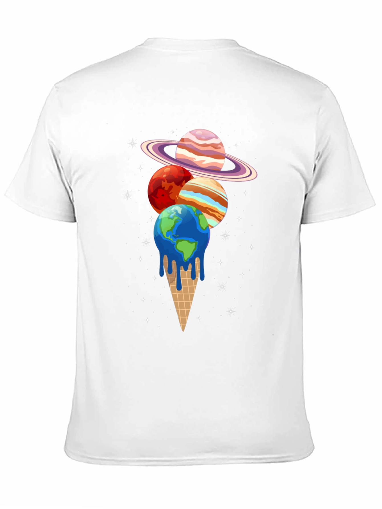 Planetary Ice Cream T-Shirt - Black