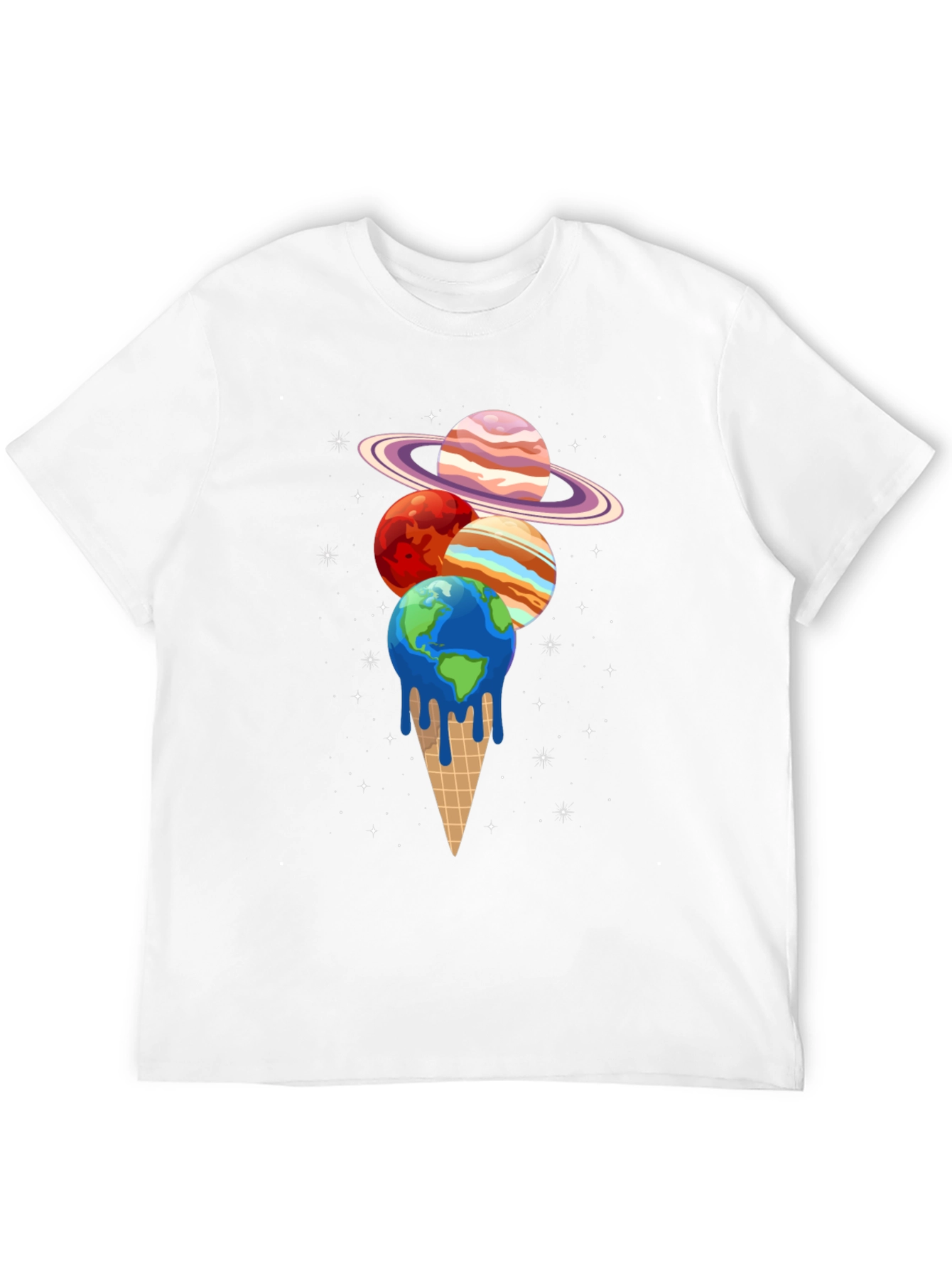 Planetary Ice Cream T-Shirt - Black