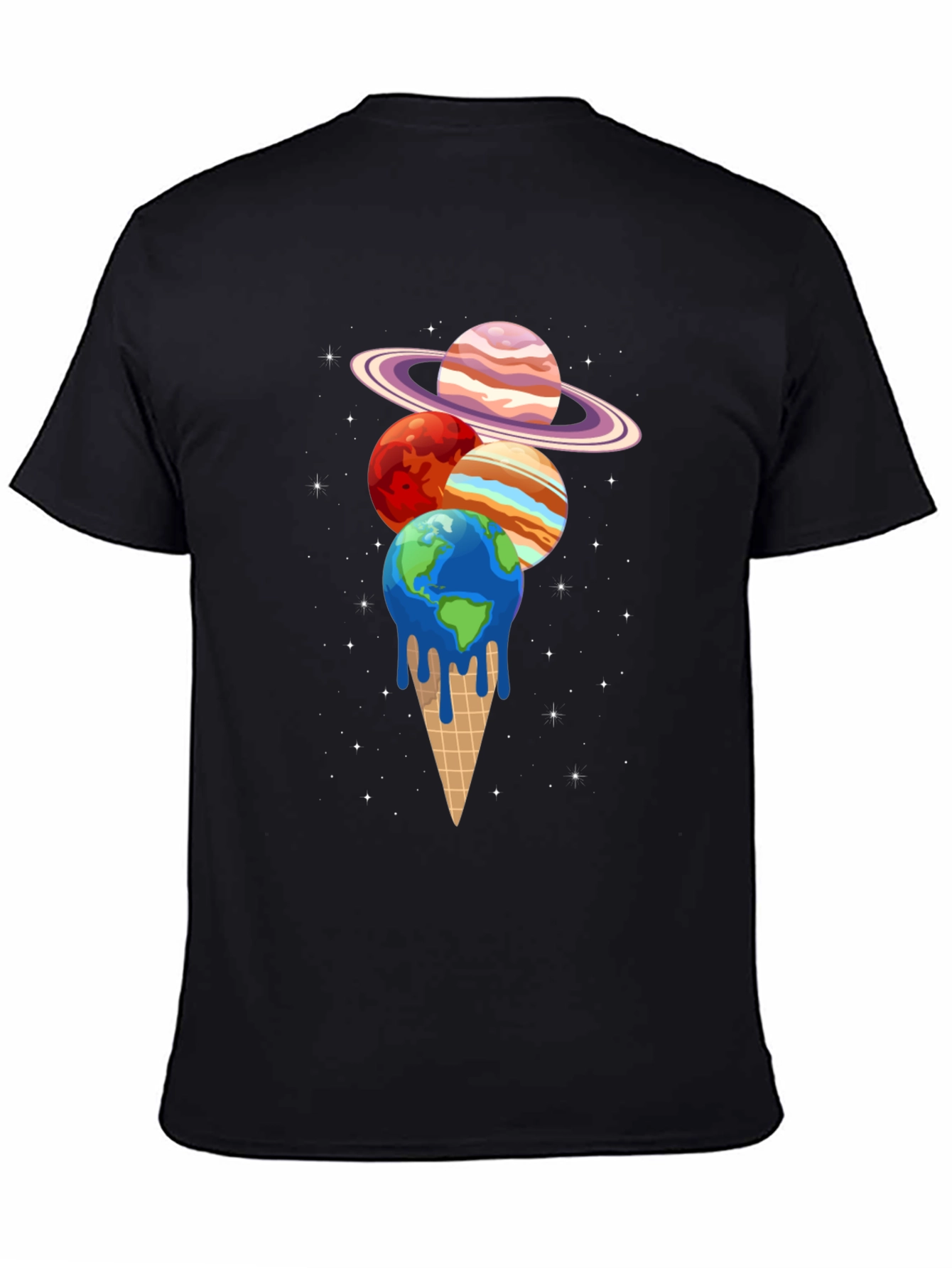 Planetary Ice Cream T-Shirt - Black