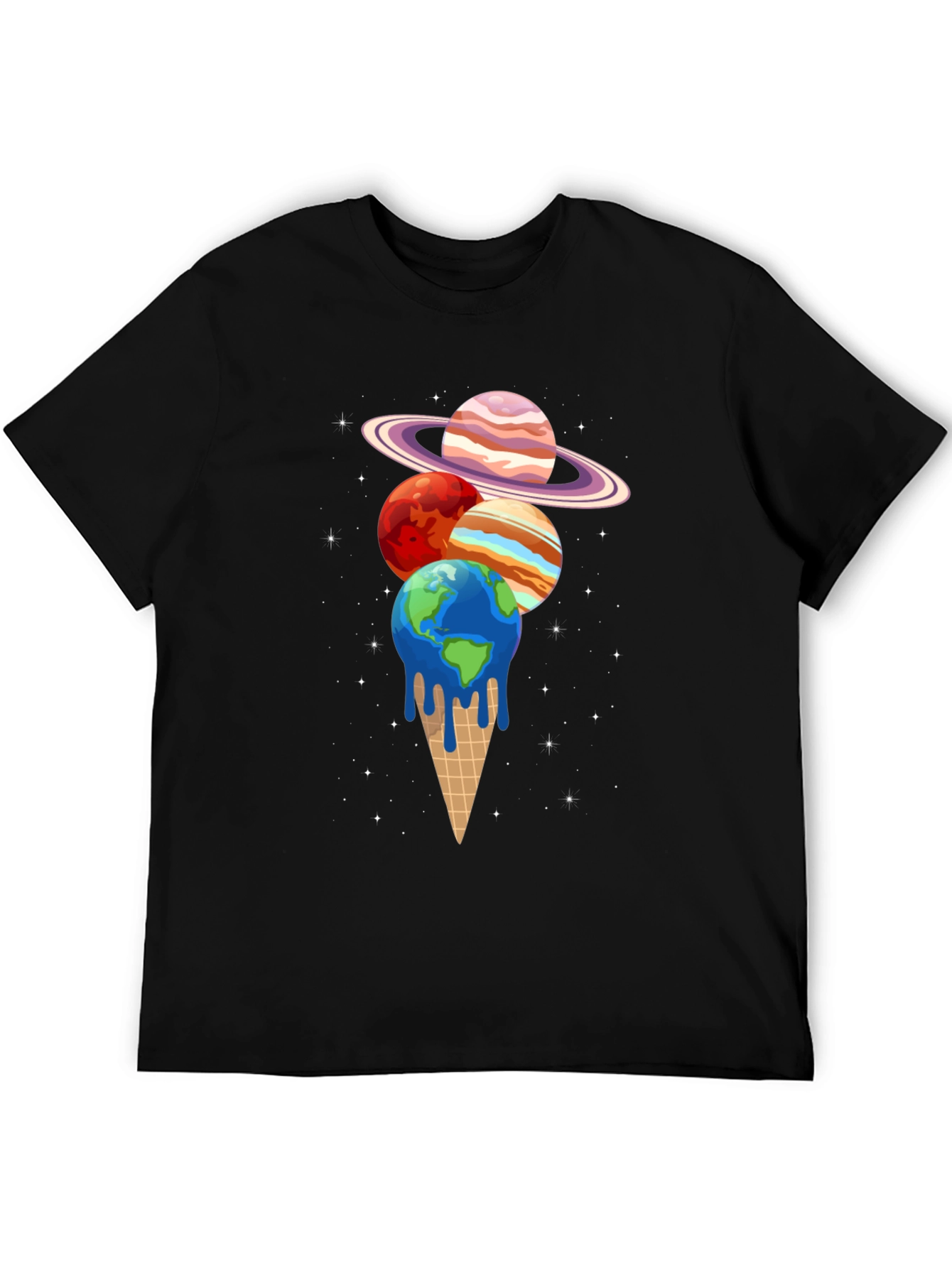 Planetary Ice Cream T-Shirt - Black